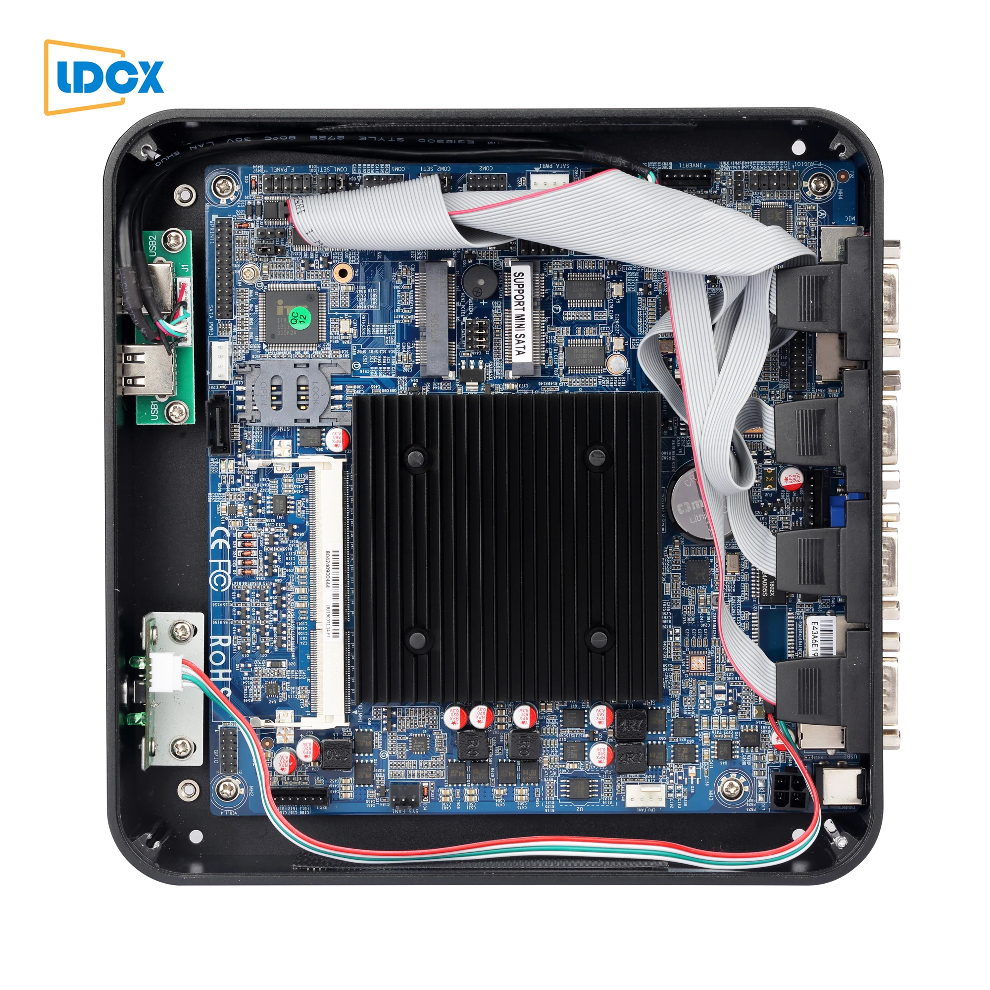 LDCX Core i5 6200U полностью алюминиевый ультратонкий 2 * DDR4 4COM 2lan