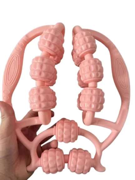 Double row circular leg massager slimming roller muscle relaxation equipment