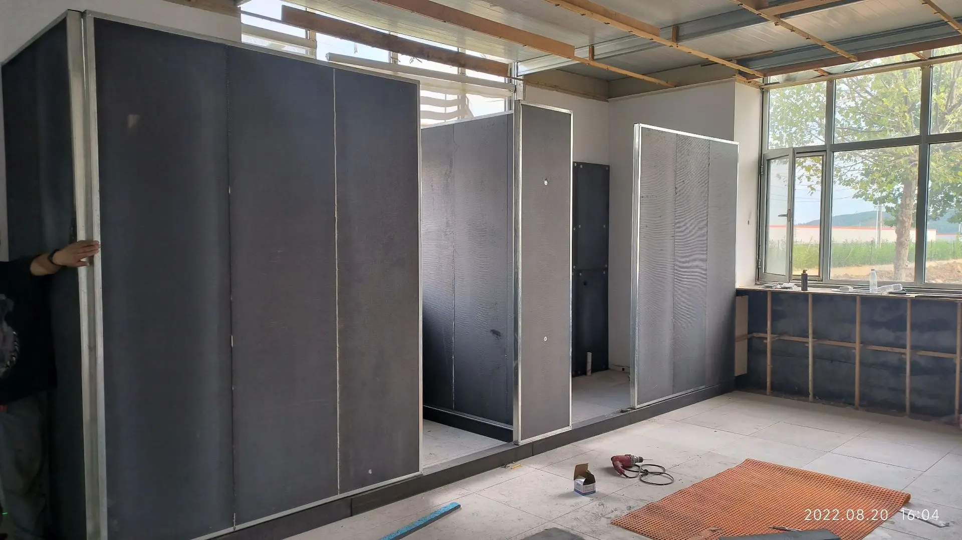 1200x600mmx30mm thickness Dry Type Graphene Coated XPS Water Underfloor Heating Systems