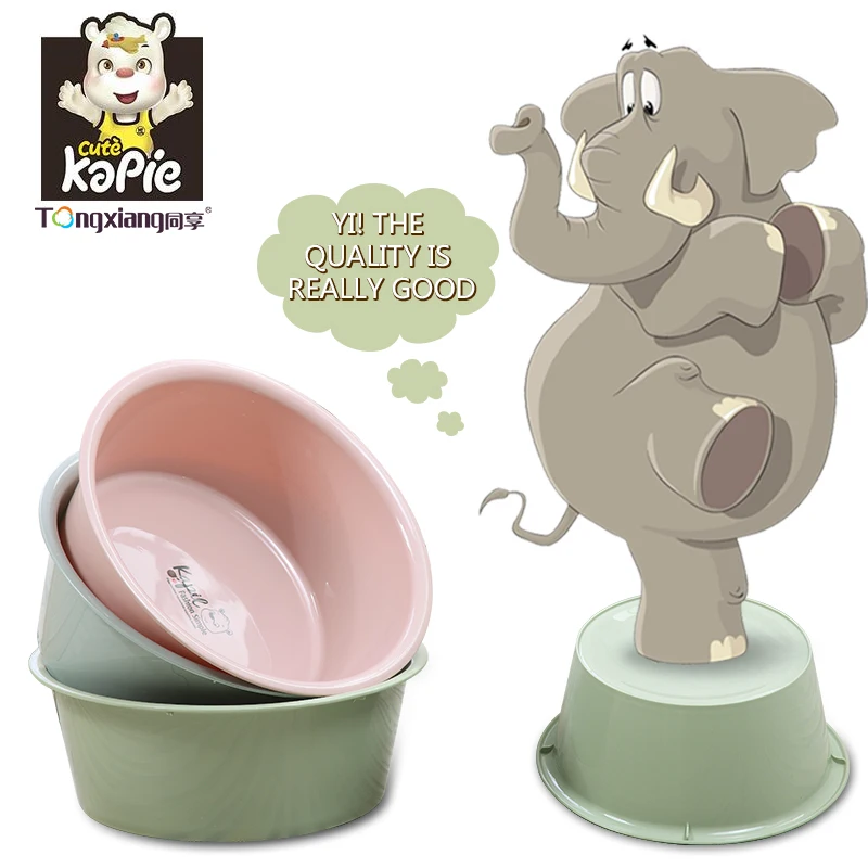 Household Plastic Bucket Student Bucket Washbasin  Round plastic wash basin 28CM round plastic bathroom basin