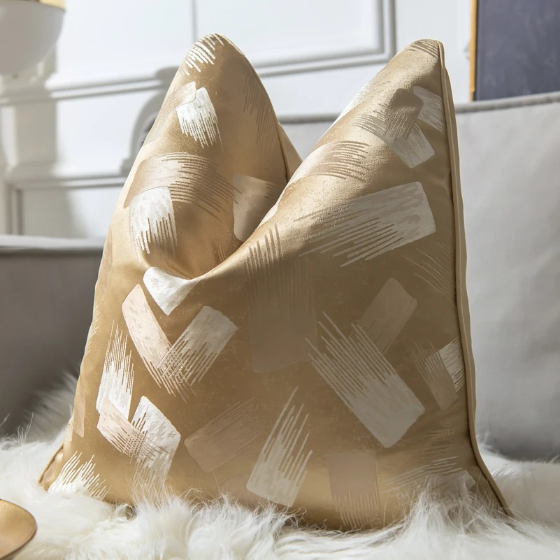 European Cushion Cover Luxury Home Decorative Pillow Case Pillowcase for Sofa Chair Bedroom Living Room White