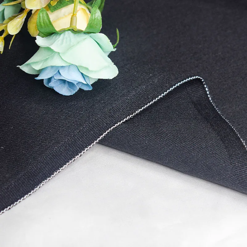 Wholesale 290GSM Elastic Cotton Polyester Twill Spandex Denim Stretch Woven Jeans Fabric Raw Stretch Denim Fabric