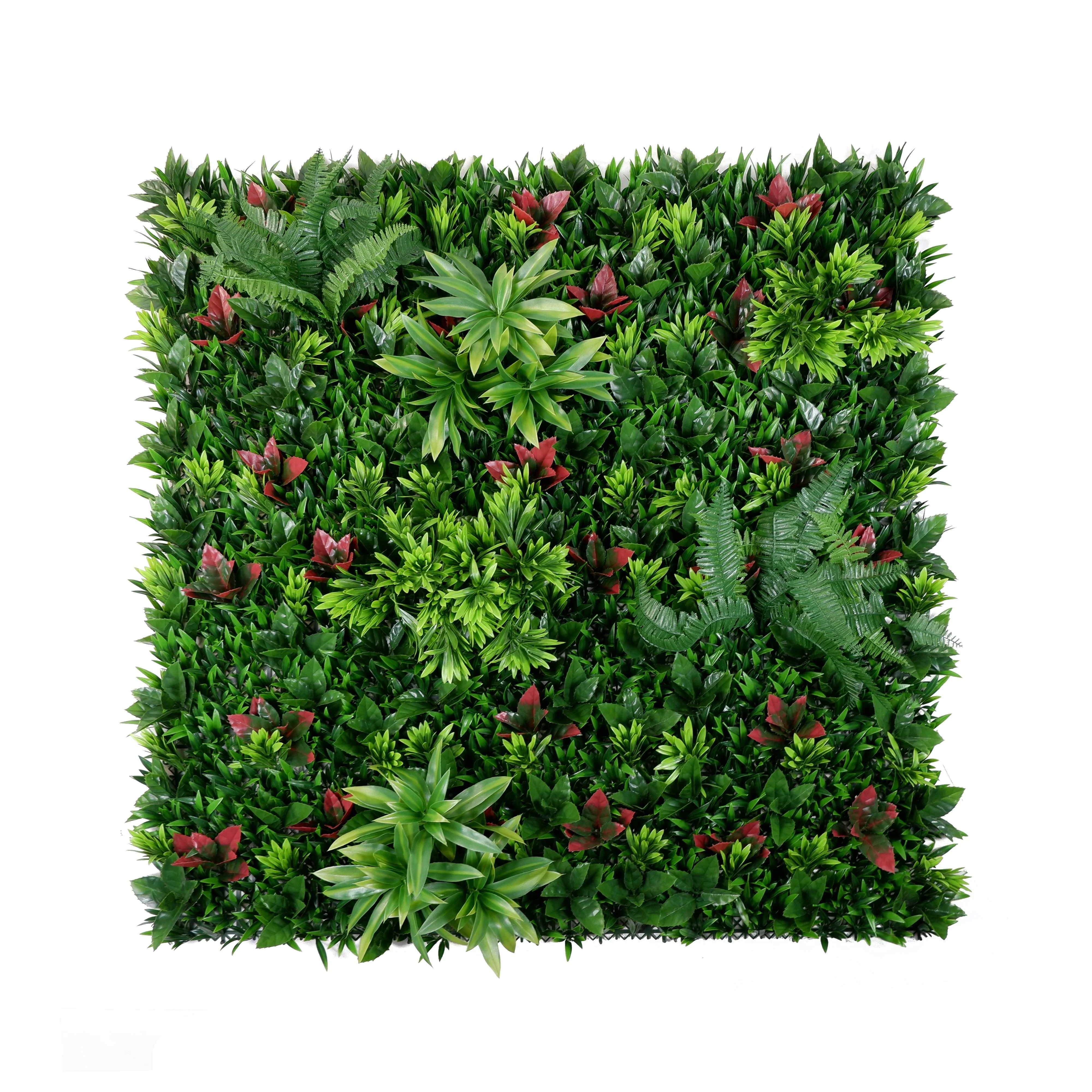 SKYJADE Splendid 100*100cm Artificial Grass & Outdoor Plant Decoration Wall Boxwood Splicing Indoor Luxury Moss Plastic Powder