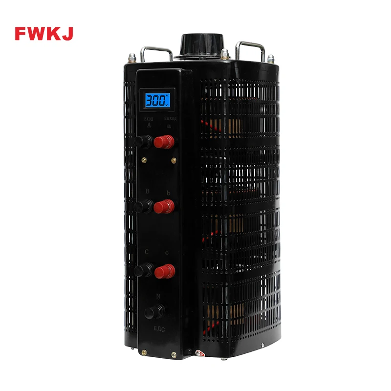 High Quality Factory Price Black Color TSGC2 30KVA three phase Variac transformer 380V ac automatic voltage regulator