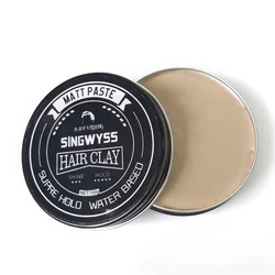 Natural Hairstyles Ultra Hold Volumizing Texture Hair Paste Matt Wax for Man