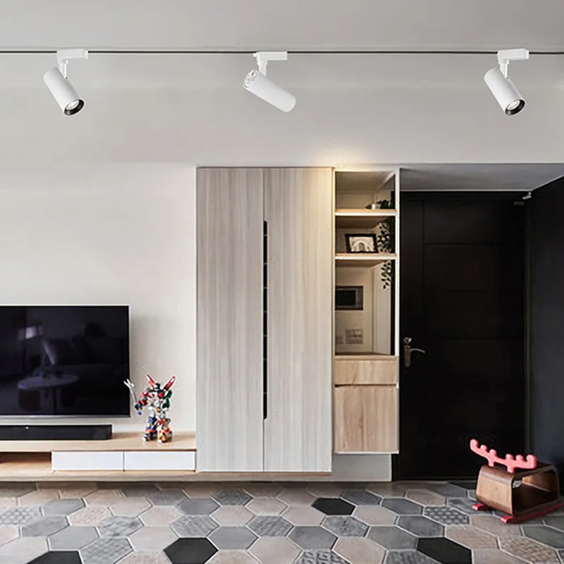 Adjustable Commercial Track Lighting Color Spotlights Focus Cob Light Spot Light/Tracklights/Led Track Lights For Clothing Store