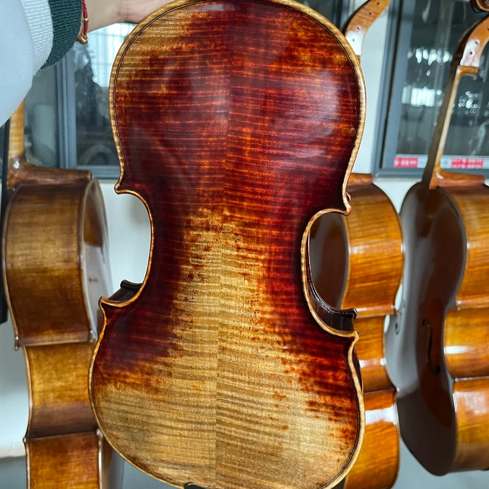 Скрипка ручной работы Прямая продажа с Завода высококачественная скрипка 4/4