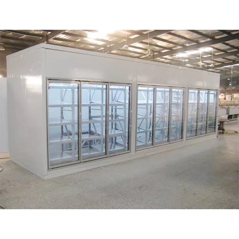 factory Outlet walk in freezer walking cooler and freezer sandwich panel and glass door for cold room