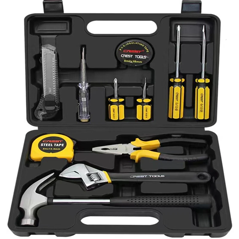 Household hardware toolbox set combination tools multi-functional vehicle electrician tool set
