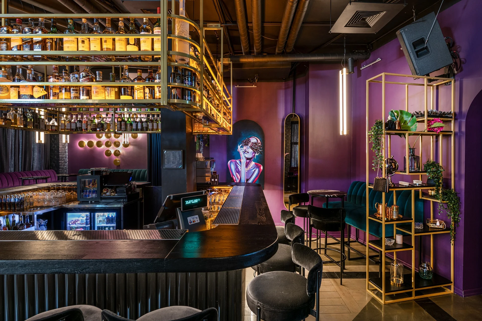 Luxury Pub Bar Counte Design Restaurant Furnitures Manufacturer Private Club Bar Furnitures For Sale