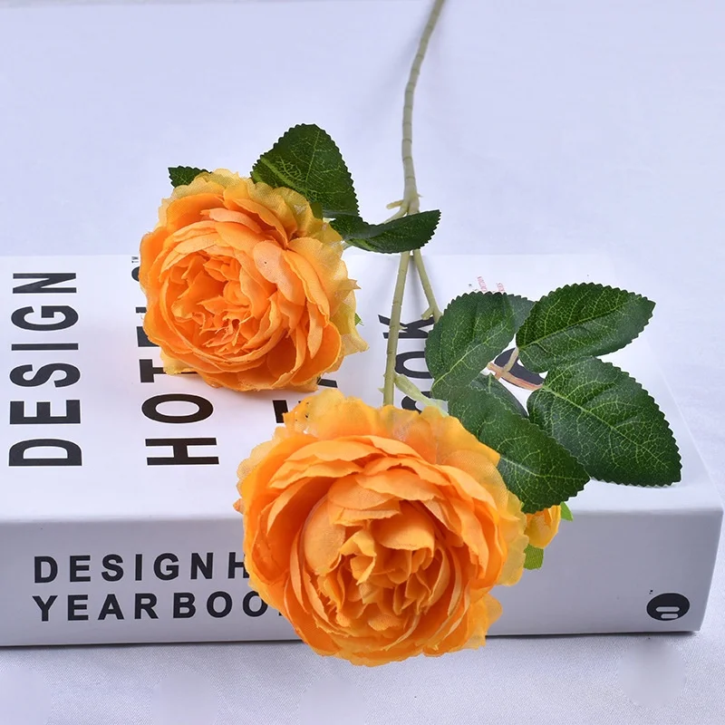 peony artificial flower decoration peonies silk flowers heads in bouquet wholesale for wedding