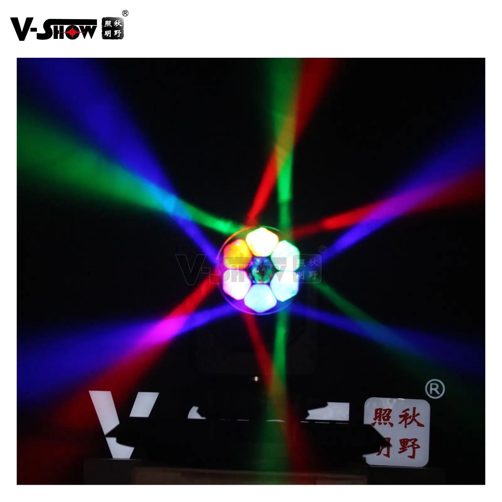 VSHOW R740L DMX Splash Lights R740L 7pcs 40w Beam Wash Zoom Light led Stage Lighting RGBW 4in1 Moving Head Fixture