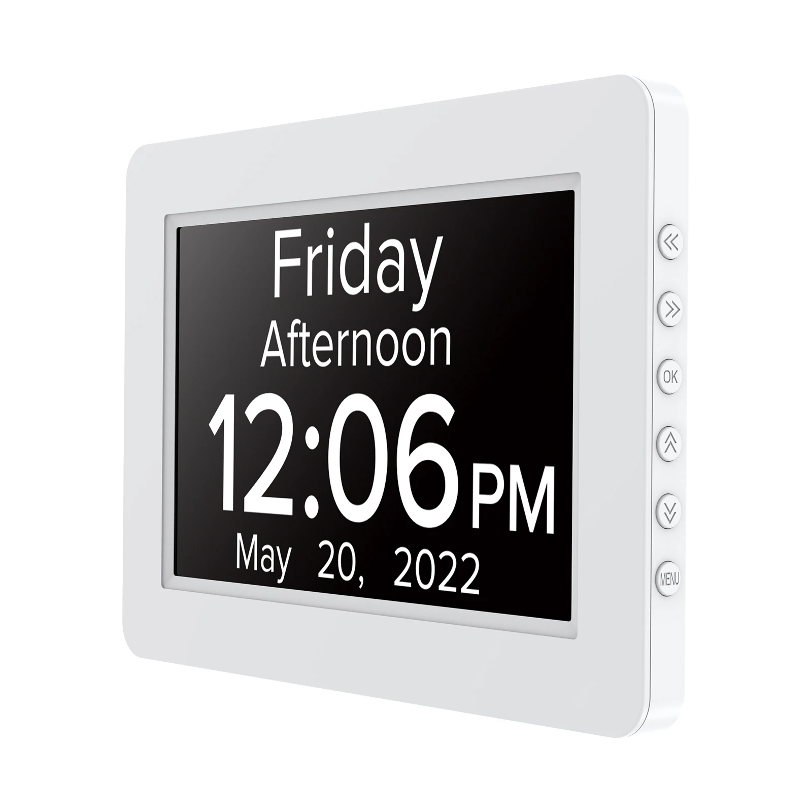 CHEETIE CP047 Desk Auto Dimmable Big Screen 5 Alarm Smart Dementia Calendar Clock for Elderly