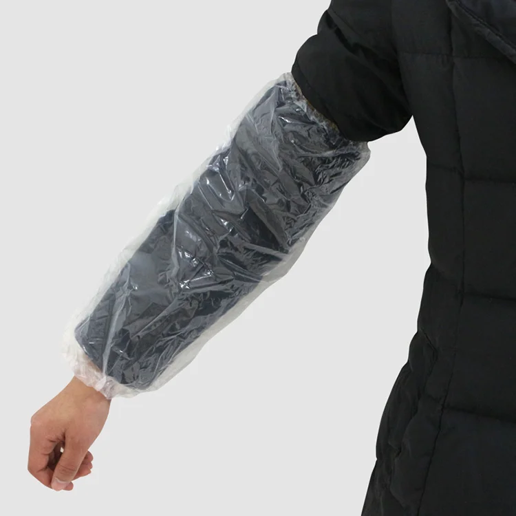 
China Manufacturer Plastic Disposable Pe/cpe Sleeve Cover Disposable Pe Sleeve Cover for Shop Work 