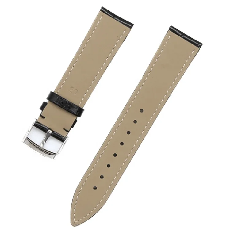 18 19 20 21 22 mm black blue speedmaster butterfly deployment corc pattern genuine leather watch band for omega watch strap