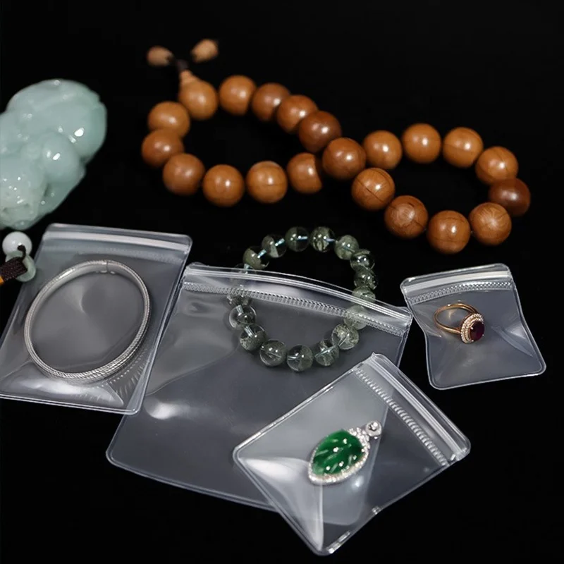 custom eva plastic zipper pouch packaging bag with zip frosted packing zip lock bags for jewelry cosmetic storage