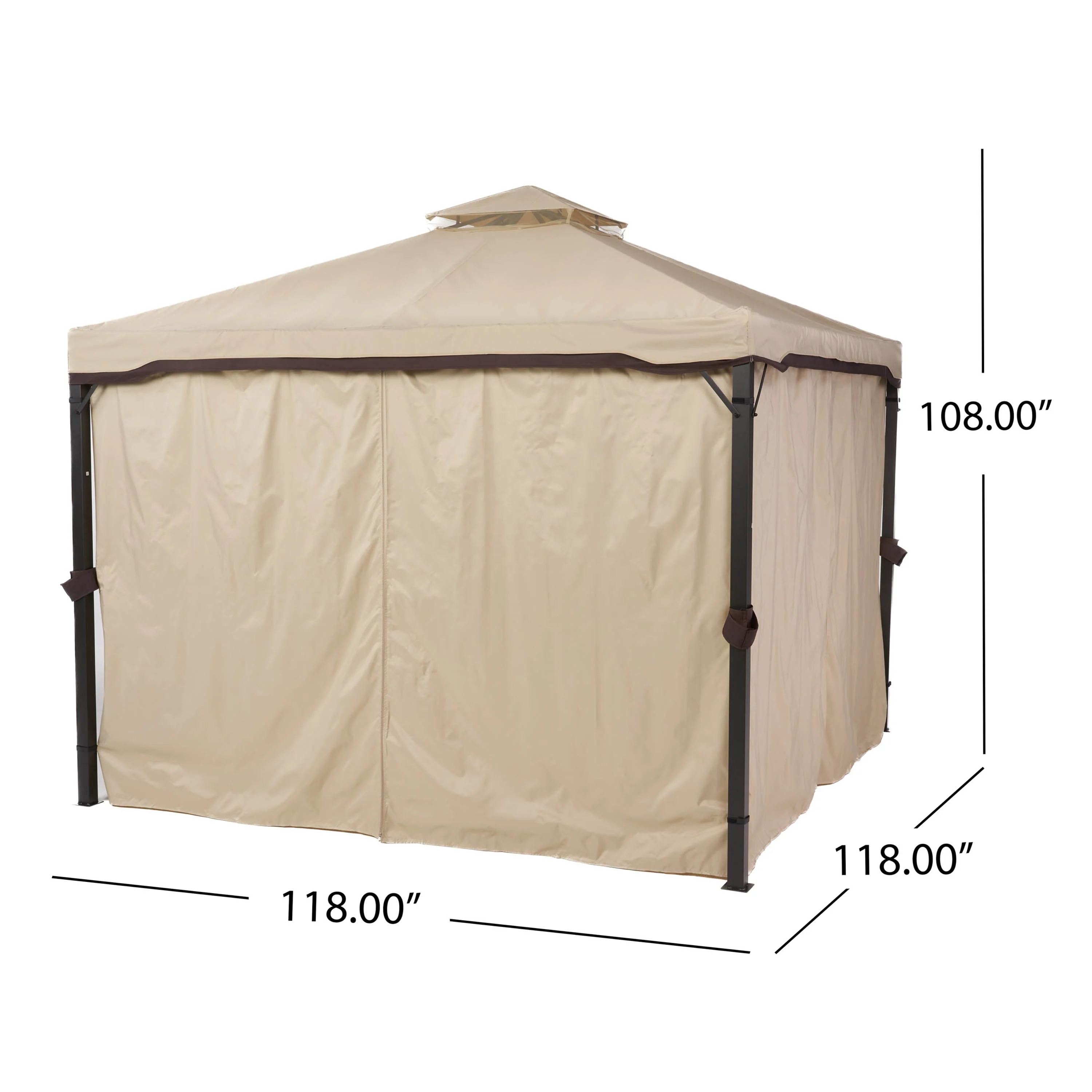 Free Shipping Outdoor Gazebo With Mesh and Curtain