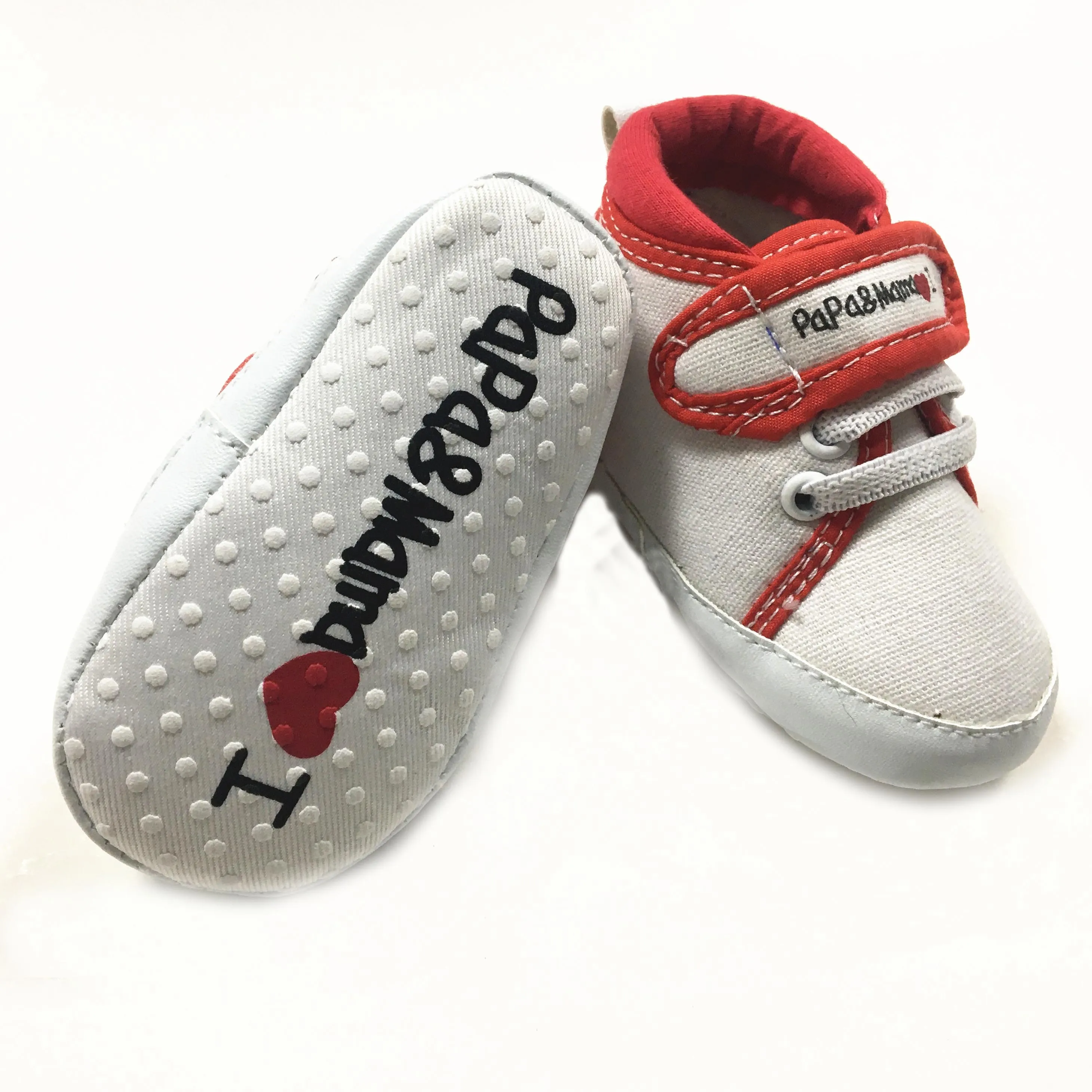 2022 Hot selling funny cute design newborn baby first walkers canvas baby shoes baby canvas shoes