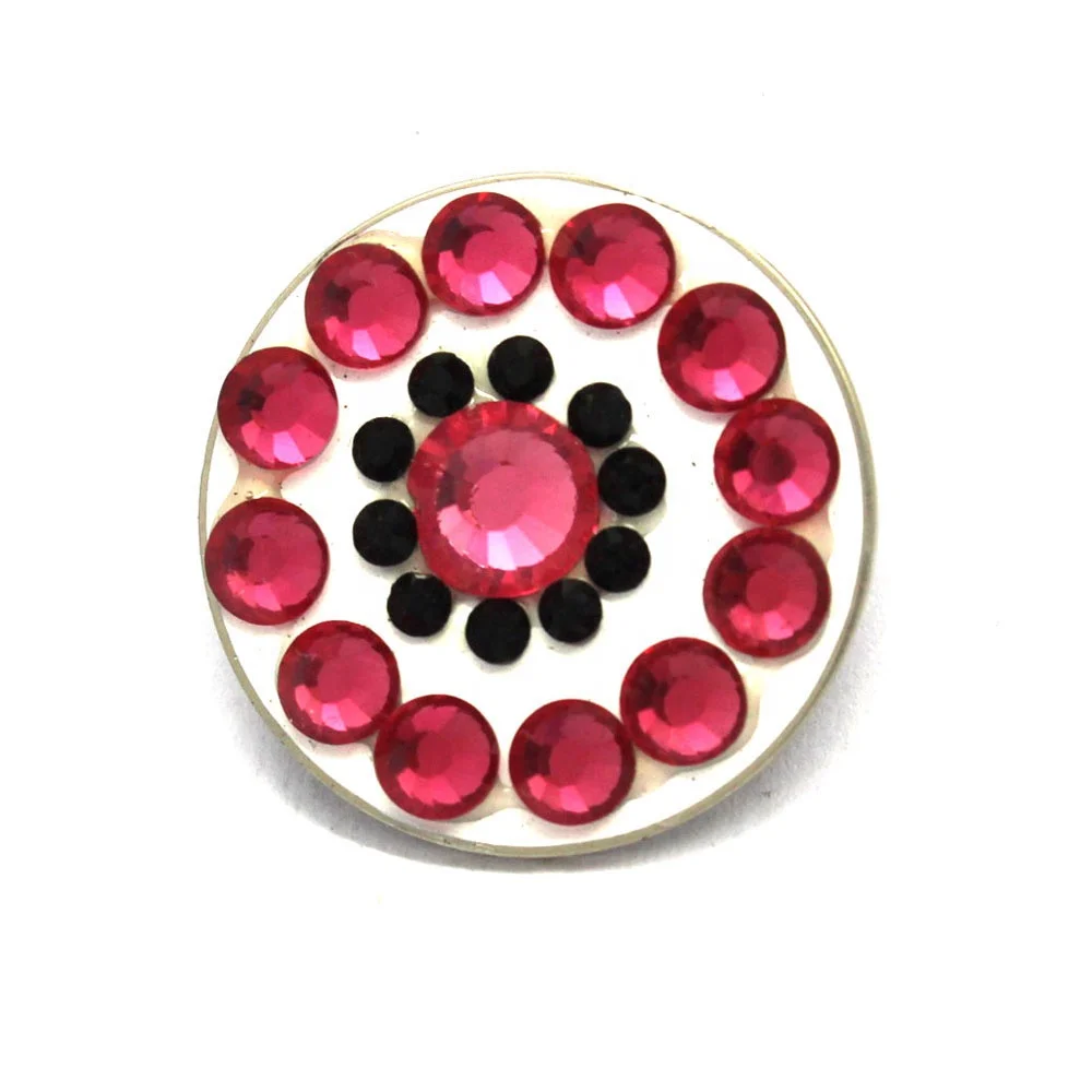 Crystal Markers Golf Logo Stamp Hat Clip Magnetic Golf Ball Marker
