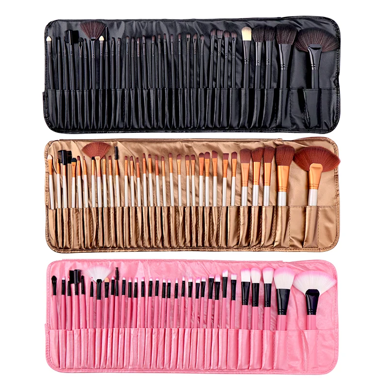 Make up Brushes 32Pcs Professional Makeup Brush Set Face Blush Lip Eyeshadow Eyeliner Foundation Brushes Kit with PU Leather Bag