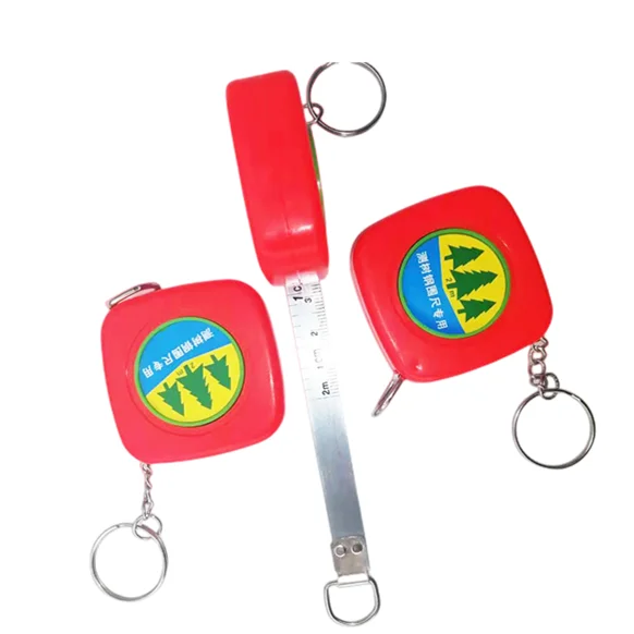 Manufacturers 2 meters tree diameter ruler steel girth breast diameter measurement  girth measuring tape measure for tree