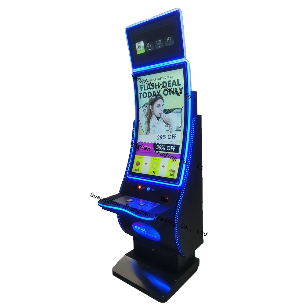 USA Popular 43-Inch High Definition Curved Touchscreen Game Coin Pusher Gaming Machine Coin Operated