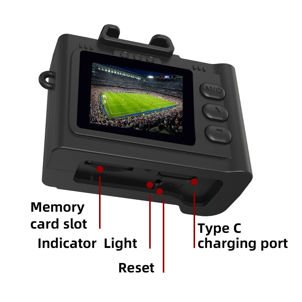 Small Creative Electronic Gadget Retro Digital Video Camera 1080p Take Photos Camcorder With Keychain