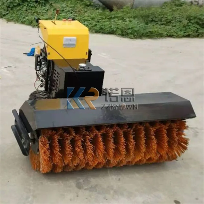 Hot Sale Gasoline Snowplow Sweeper Clean Snow Machine for Winter Road 6.5 HP Riving Plowing