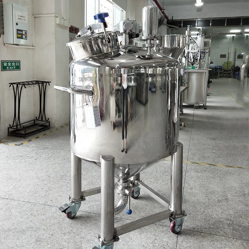 Industrial Stainless Steel Chemical Double Jacketed Mixing Tank Wax Melting and Storge Tank