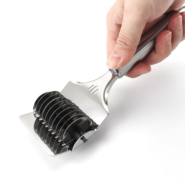 High Quality Cooking Non-slip handle Stainless Steel Maker Roller Making Slitter Manual Noodle Cutter