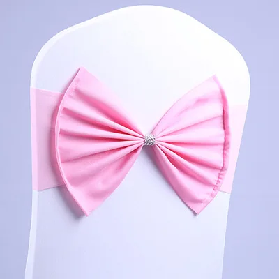 Wholesale cheap price spandex belt wedding chair bow