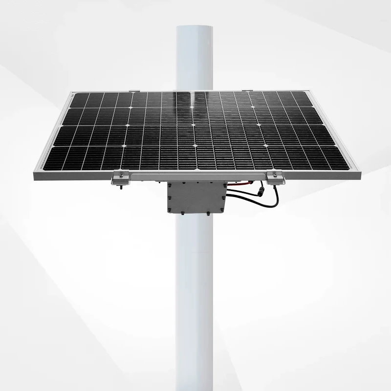 Solar Panel Cctv Intelligent 80w New Energy Outdoor Products Pole Mount Solar Energy Kit  Camera POE Router Cctv Solar Battery