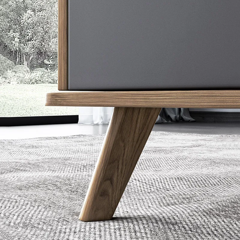 Customized MDF Table Set Modern wholesale cheap TV cabinet storage cabinet with solid wood legs TV stand