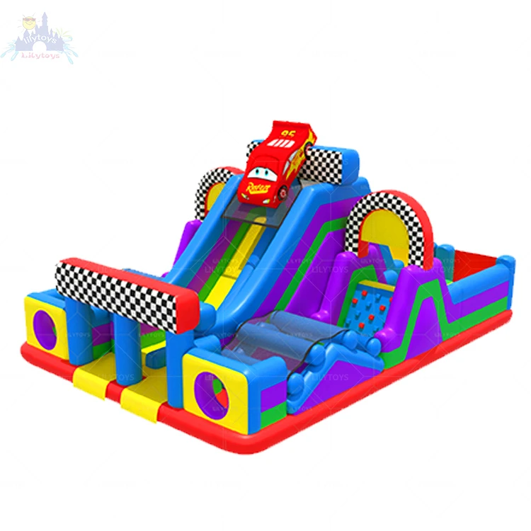 Wholesale Custom Giant Commercial Inflatable Assault Course Kids Fun Run Race Inflatable Obstacle Course For Kids