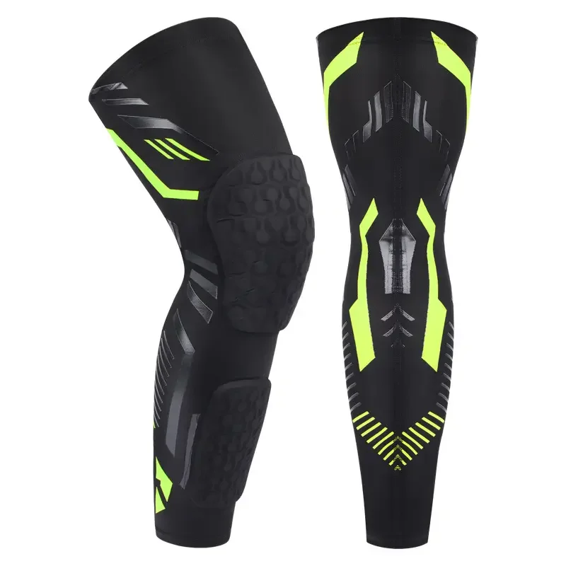 Youth Adult Volleyball Football Basketball Sports Knee Pads Thick Sponge Anti-slip Collision Long Compression Leg Sleeves Braces