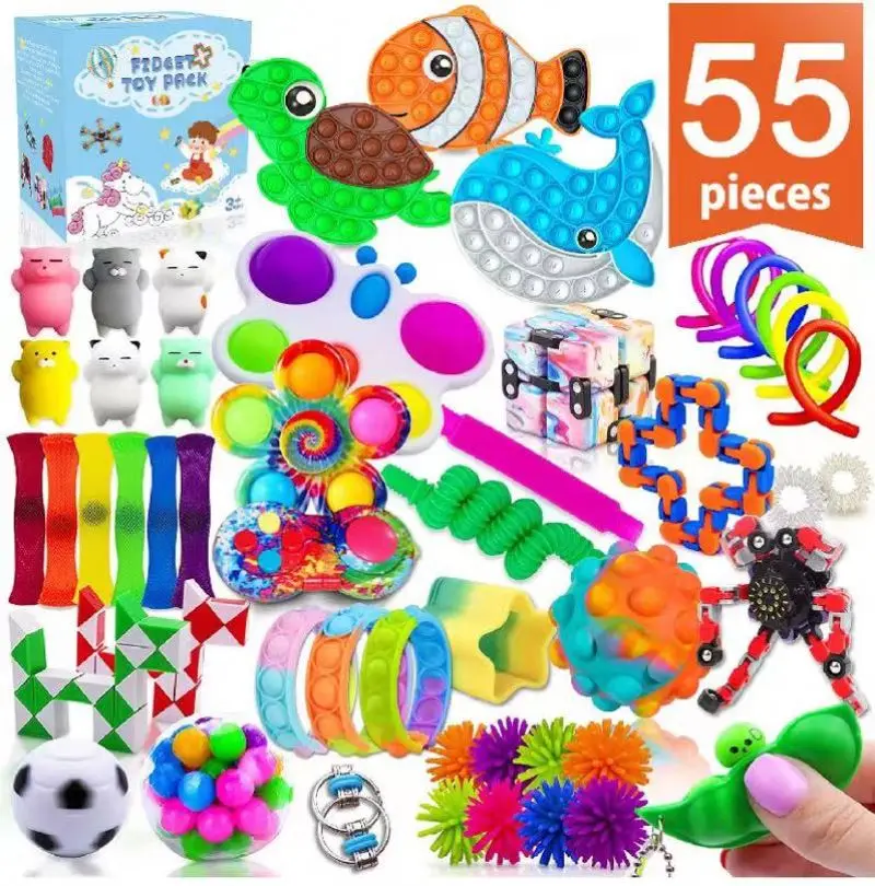 New Arrival colorful fidget pop tube toys plastic With Huge Discount