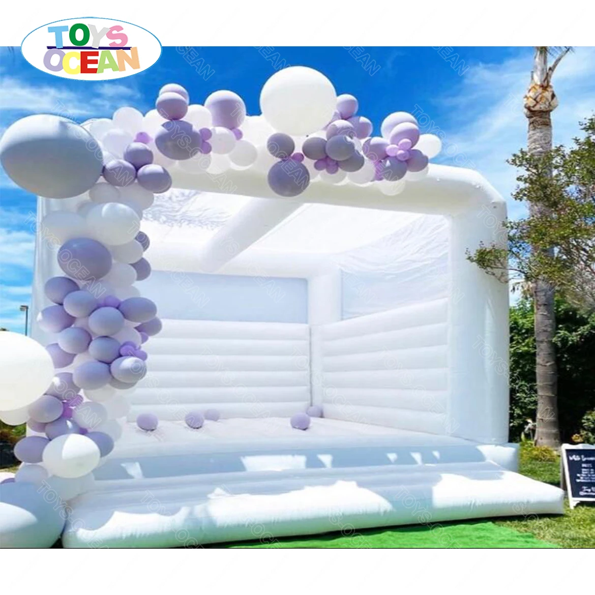 
New Commercial White Bouncy Castle Wedding Inflatable Bounce House Bouncy Jumping Bouncer for Sale 