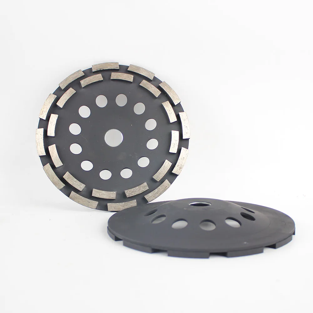 Raizi 4.5/5/7 Inch 22.23 Double Row Diamond Grinding Cup Wheel for Concrete Stone