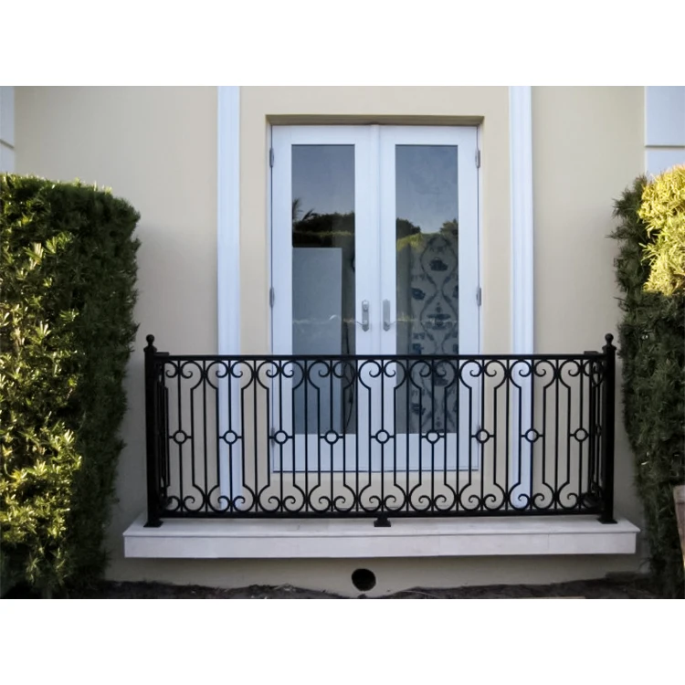 Georgia iron balcony railing featuring artistic iron design and solid construction ideal for residential project