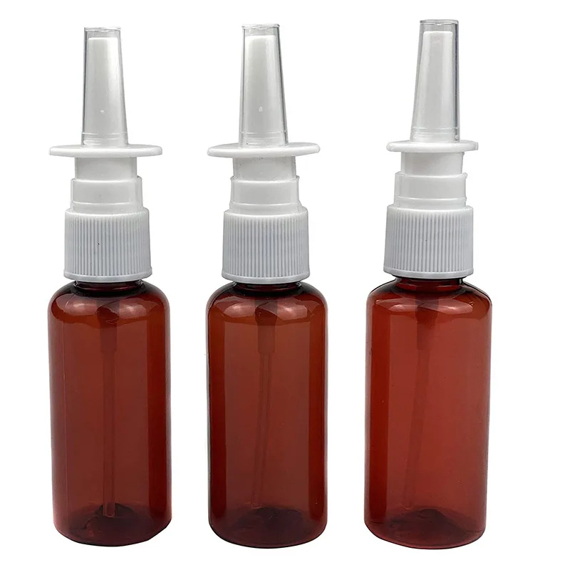 10ml 20ml 30ml HDPE Empty White Oral Throat Mist Pump Nasal Spray Bottle for medical packing nasal bottles