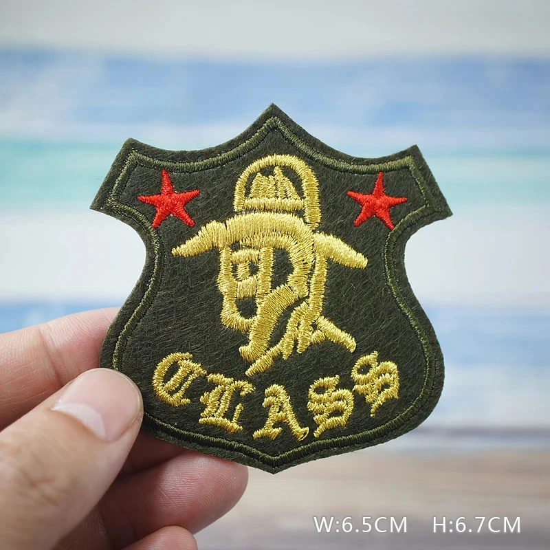 Customized Anchor Patches Embroidery For T-Shirt Iron On Appliques Clothes Jeans Stickers Badges Parche
