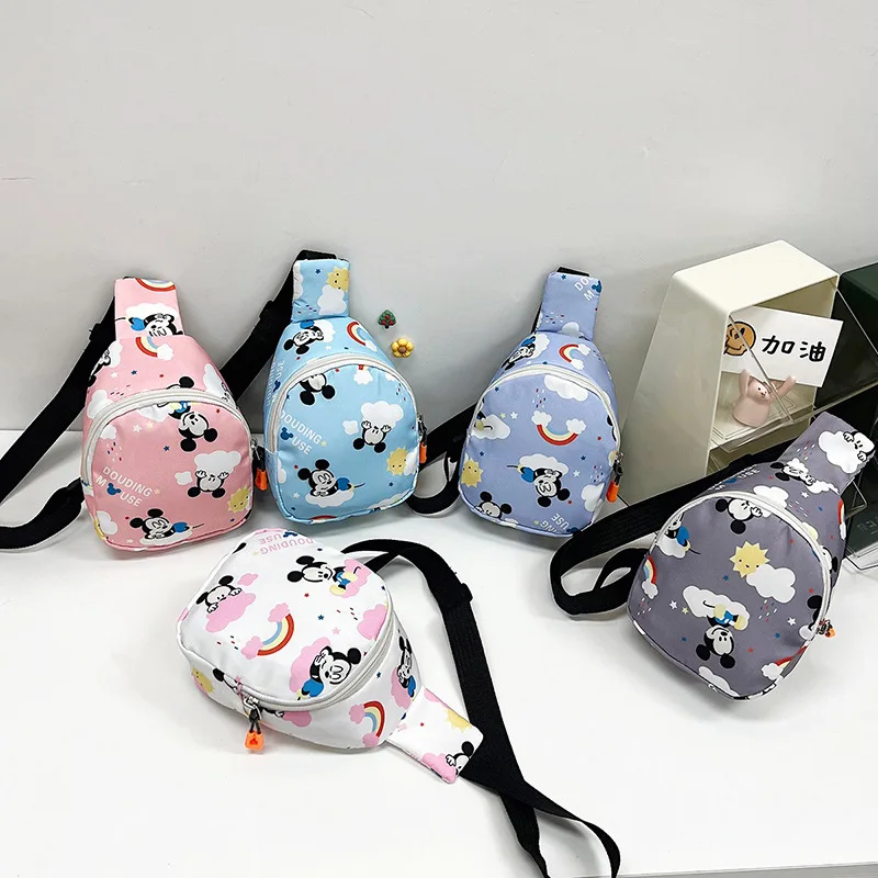 Fashion Messenger Bag For Boy Girl Cartoon Casual Cool Cute Mickey Minnie Crossbody Bag Waterproof Backpack Travel Shopping Bag