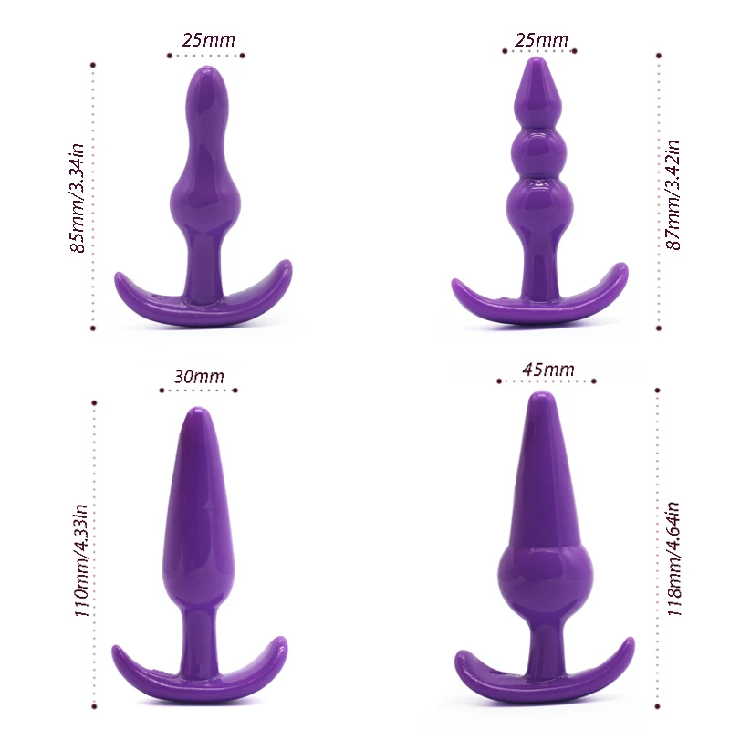 
4 pcs/set Butt Plug Adult Sex Anal Toy For Men And Women Anal Plug Factory price 