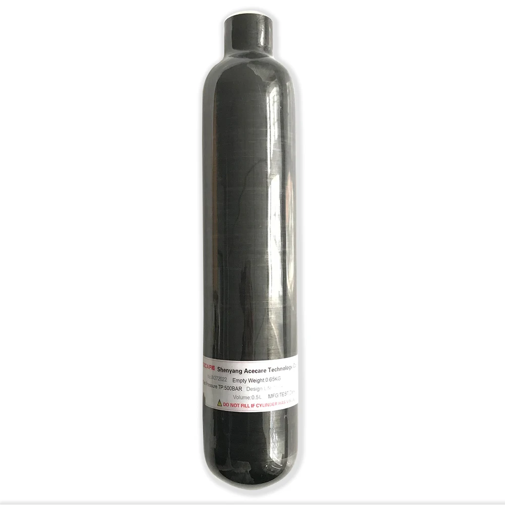 
Factory Price 0.5L High Pressure 4500psi Composite Carbon Fiber pcp air gun Gas Cylinder 