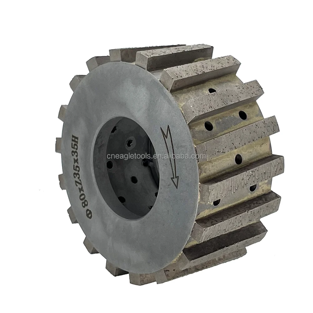 Crawnedeagle Diamond CNC Profile Wheels Z35/Z40/Z45 Segmented Diamond Profiling Tools for Granite Quartz Stone