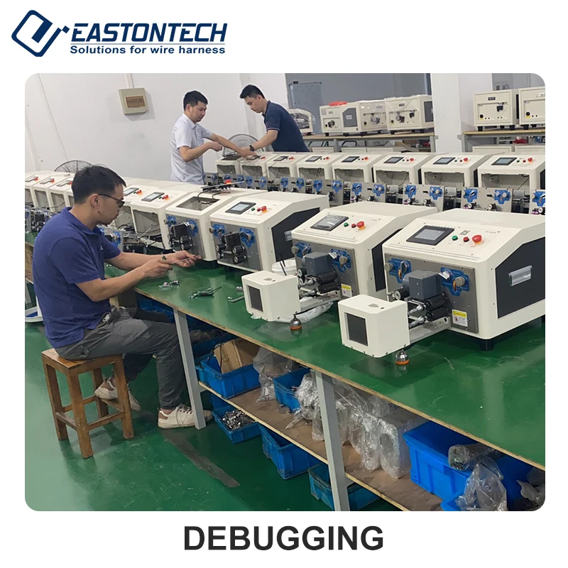 EW-3010 Cable manufacturing automatic stripping machine easy to operate full electrical thin small cable stripping equipment