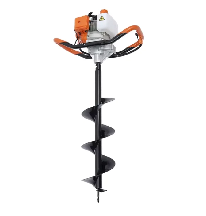 Professional 52cc 2-Stroke Gasoline Powered Earth Auger Industrial/DIY Post Hole Digger/ Ground Drill High Performance Drilling