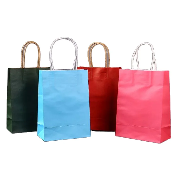 Manufacturer Custom Personalized Printed Logo White Cardboard Shopping Gift Black Paper Bag