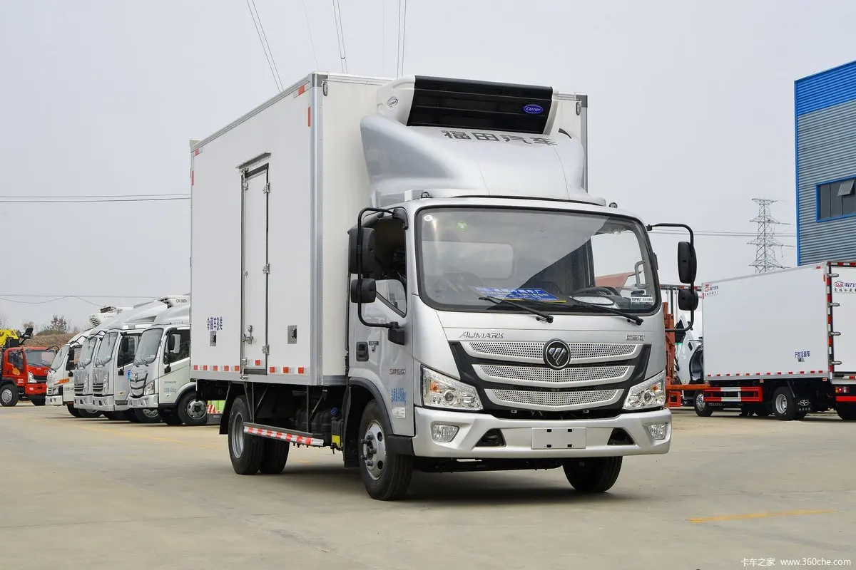 Высокопроизводительный Foton Oumako S1 Cummins 156 лошадиных сил 4 08 метр широкий кузов рефрижератор 10 тонн грузовой морозильник фургон мясо