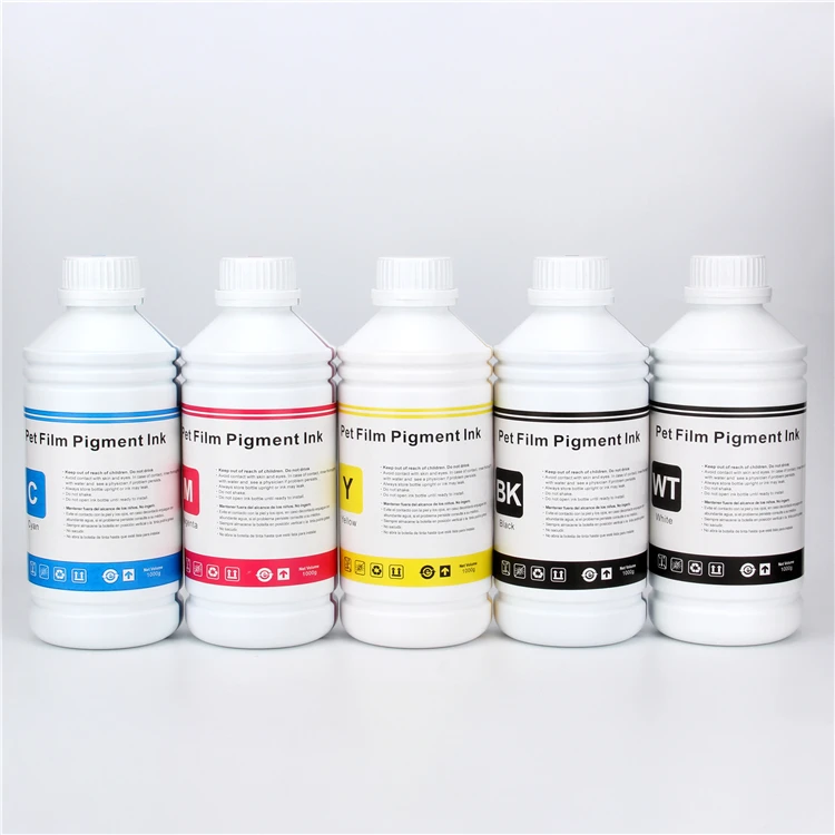 Good Quality Pet Film Water Based Pigment Ink Dtf 6 Color And White Ink Dtf For Epson L1800 1390 3880 Printer